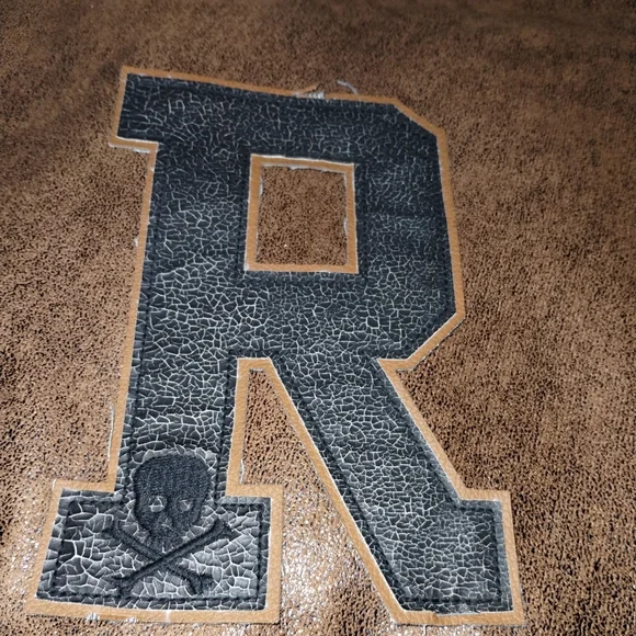 🔥VTG Rugby Ralph Lauren Letterman Leather patch. - Picture 3 of 4